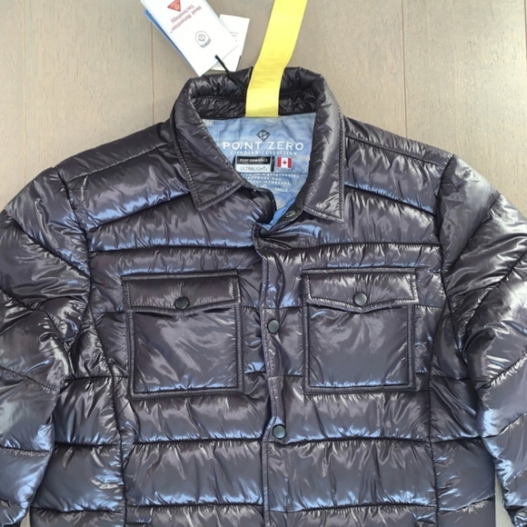 Point Zero Men’s Black Ultralight Puffer Jacket - Picture 4 of 11